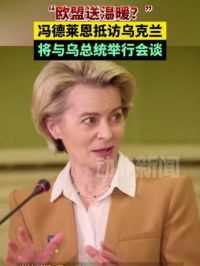 “欧盟送温暖？”冯德莱恩抵访乌克兰，将与乌总统举行会谈