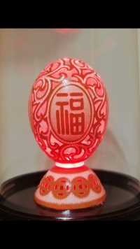 鸡蛋镂雕作品—缠枝纹福寿康宁。用户用户