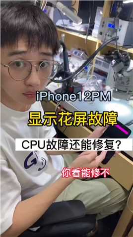 iPhone12PM 花屏故障修复，头一次维修花成这样的手机。 #手机维修 #修手机 #华强北手机维修 