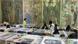 永乐宫壁画是中国人物最多单幅面积最大保存最完整的壁画群，永乐宫壁画后继有人