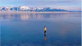 你见过冬天的赛里木湖吗？#赛里木湖 #新疆的冬天究竟有多美 #新疆