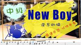 【动态鼓谱】New boy - 房东的猫 Drum Cover by Takeo 自制鼓谱 曲目示范