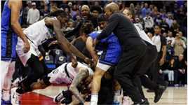 NBA又现火爆冲突 里弗斯班巴互殴多人参与 萨格斯锁喉抱摔 多达五人被驱逐