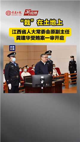 “栽”在土地上
江西省人大常委会原副主任龚建华受贿案一审开庭