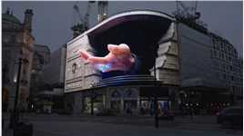 《时光之轮》裸眼3D惊现纽约街头，吸引众多游客拍照打卡 #裸眼3D #纽约 #打卡 #时光之轮 #拍照 