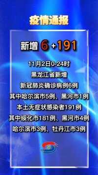 黑龙江省最新疫情通报(11月2日0-24时)