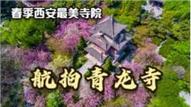 航拍西安青龙寺，日本留学生在此学成回国开宗立派，今以樱花著称