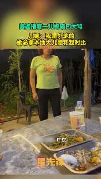 婆婆指着二儿媳破口大骂，儿媳：我是外地的，她总拿本地大儿媳和我对比