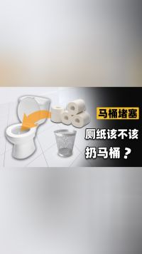 厕纸扔马桶真的会堵吗？马桶堵了是厕纸的问题，还是马桶的问题？