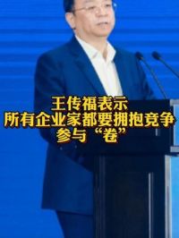 #王传福表示所有企业家都要拥抱竞争 参与“卷”