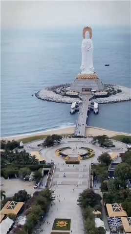 108米高南海观音，亚洲第一大佛像，见者好运
