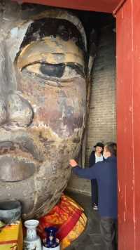 世界第一大铁佛头，重达15吨，据今1300多年，山西临汾大云寺！