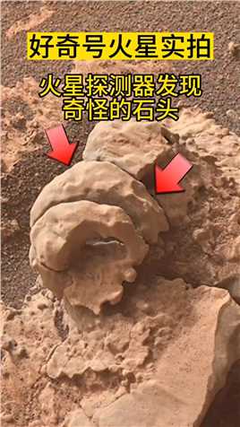 火星探测器发现火星奇怪的岩石 #火星 #火星情报局