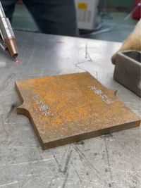 #手持激光焊接机 自动送丝焊接生锈铁，一拉成型稳如泰山#激光焊接
