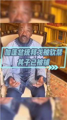 加蓬总统邦戈被软禁,其子已被捕，邦戈通过视频发声：我不知道发生了什么，妻儿在别处