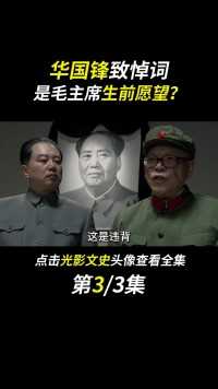 毛主席逝世后，由谁来致悼词更合适？三位副主席中选一个#fyp#人物故事#历史#真实事件 (3)