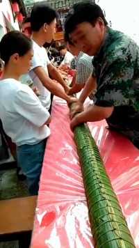 几十米长的粽子头一次见😂 #三农 #农村生活