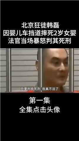 北京狂徒韩磊，因婴儿车挡道摔死2岁女婴，法官当场暴怒判其死刑 (1)