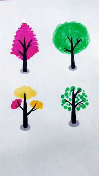 树的各种画法，你会哪一种？