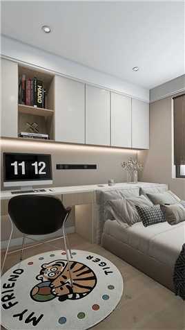 小卧室这样设计，空间显大，实用美观，家有小卧室，那就这样做#