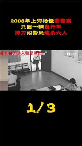 08年上海杨佳袭警案，只因一辆自行车，持刀勇闯警局连杀六人1