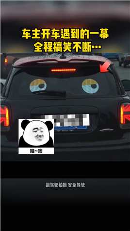 车主等红绿灯遇到搞笑的一幕…#汽车 #宝马mini #搞笑.