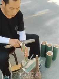竹丝锅刷制作过程 #记录农村生活