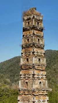 隋塔，杨广为智者大师所建，残高59.8米，六面九层，没有塔顶，至今已有1400多年历史！