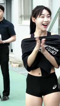 韩国田径女神 #金敏智 充满着青春与活力，治愈系的笑容，让人一眼着迷 #运动之美 #魅力十足