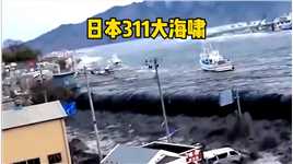 日本311海啸，场面震撼！#自然灾害#保护环境