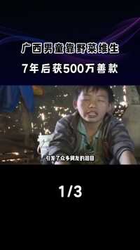 2007年广西男童靠野菜维生，7年后获500万善款，现状如何？#贫困山区#山区孩子#可怜的孩子 (1)